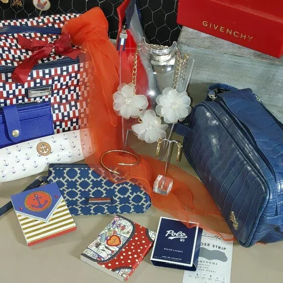 Versace Beauty Bag Ralph Lauren Brighton Nautical Note Jewelry More - Picture 2 of 10